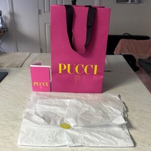 Pink Pucci Gift Bag with Black Handles